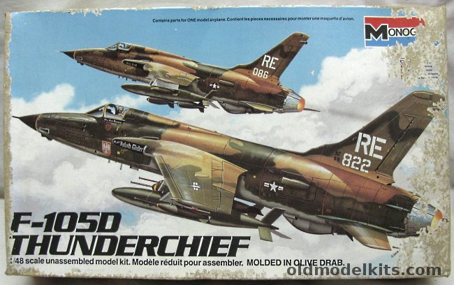 Monogram 1/48 F-105D Thunderchief, 5812 plastic model kit